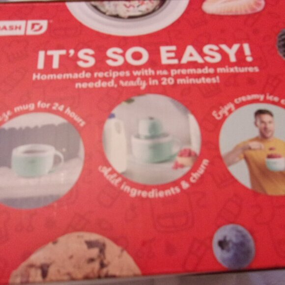 Dash My mug Ice Cream Maker- Aqua new in box - Picture 4 of 5